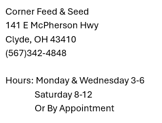 Corner Feed & Seed